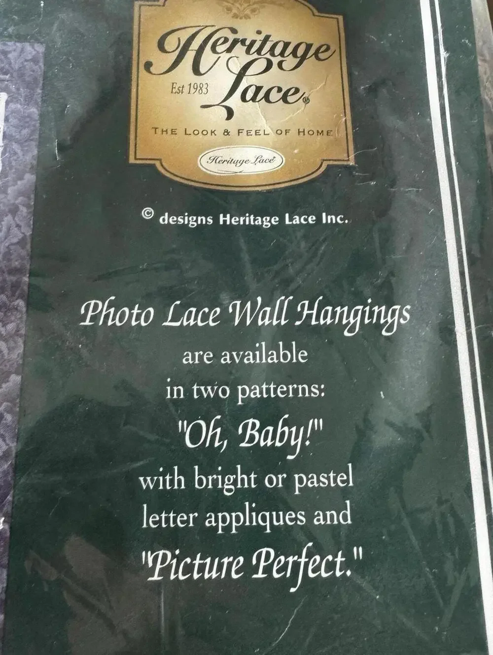Lace Wall Hanging, Ecru Photo Frame, Three Photo Display, Soft Warm Cream
